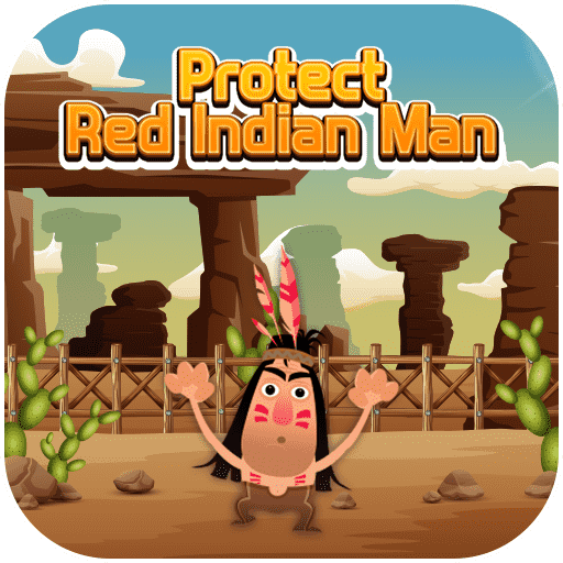 Play Protect Red Indian Man Game on Zuppeegame